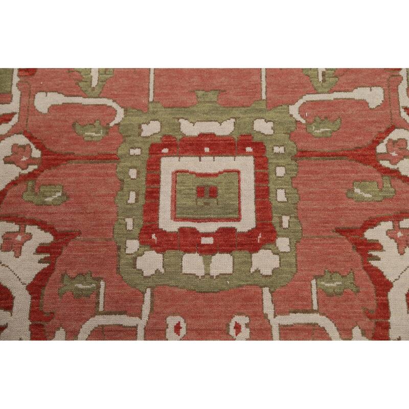 Heriz Serapi Turkish Oriental Traditional Area Rug Wool Hand-knotted - 9'9" x 13'0"