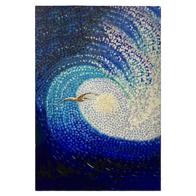 Wave and Pelican Guest Towel - 20x20