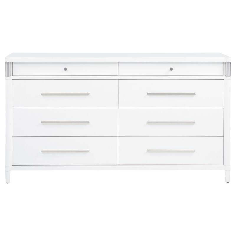 Gracemont 8-drawer Bedroom Dresser Cabinet White