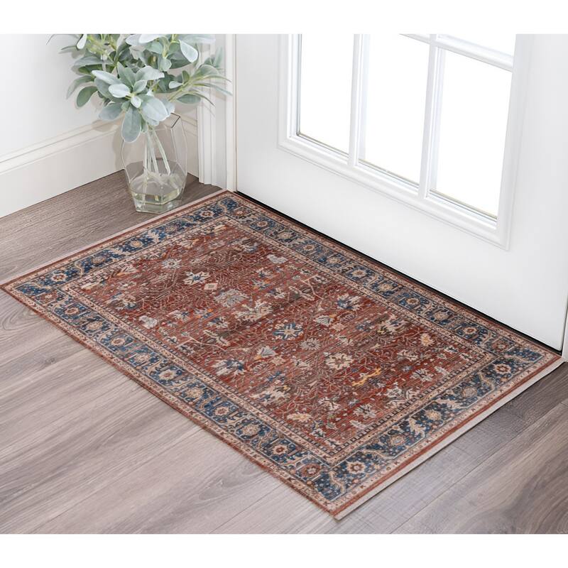HomeRoots Oriental Traditional Rectangle Area Rug - 36.00 in. x 24.00 in. x 0.24 in. - 36.00 in. x 24.00 in.  x 0.24 in.