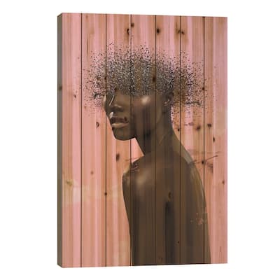 Abstract XIII Print On Wood by Marcio Alek - Multi-Color