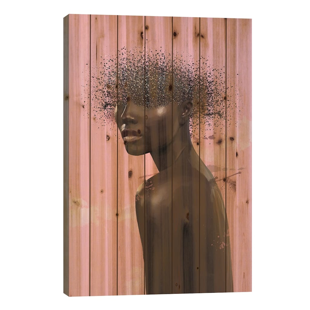 Abstract XIII Print On Wood by Marcio Alek - Multi-Color