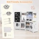 preview thumbnail 18 of 28, Gymax Corner Kids Play Kitchen Wooden Pretend Toy Kitchen w/ Realistic