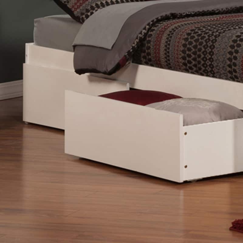 Concord Platform Bed with Footboard and Storage Drawers