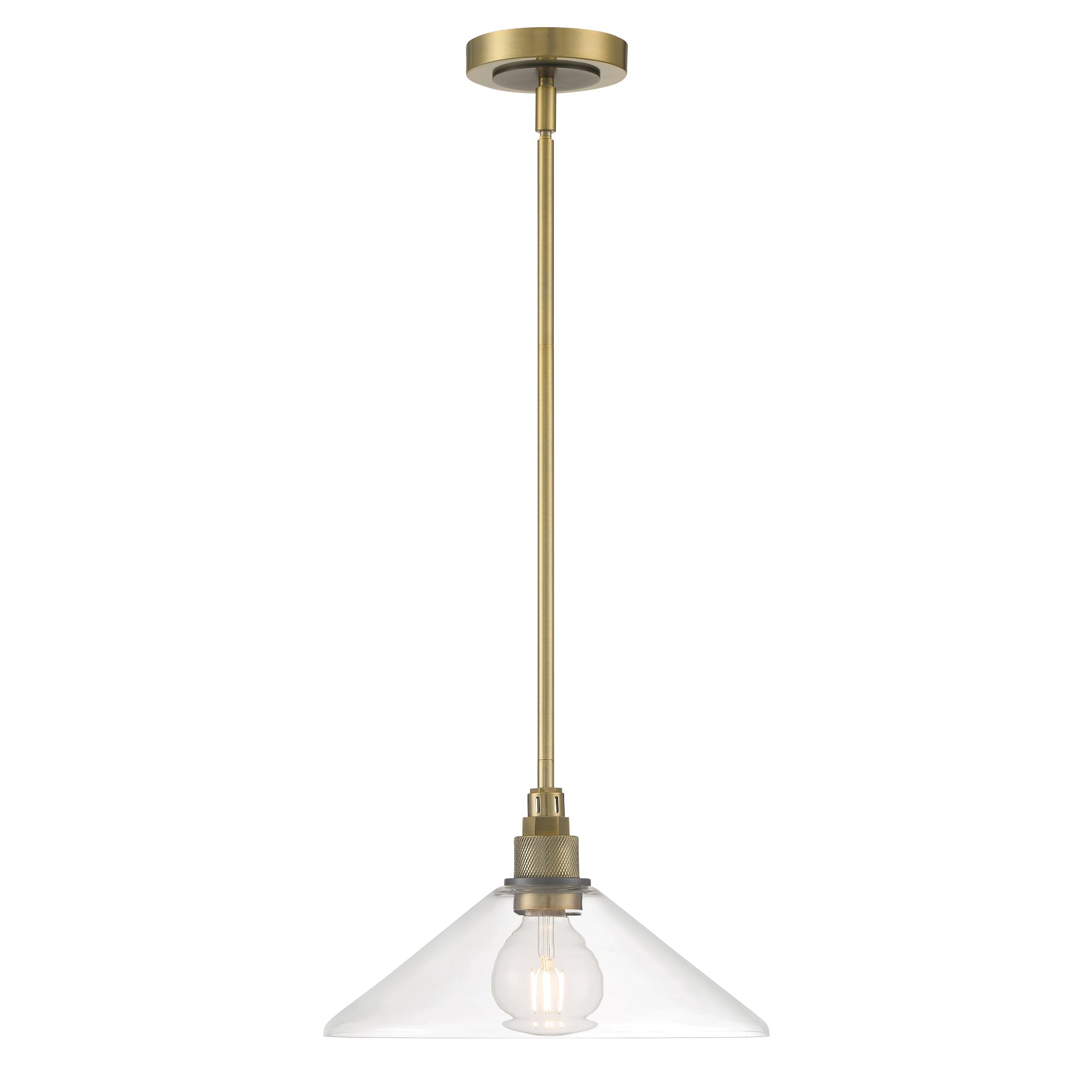 1-Light Hanging Ceiling Pendant Light - 12.5" - Oil Rubbed Bronze Finish