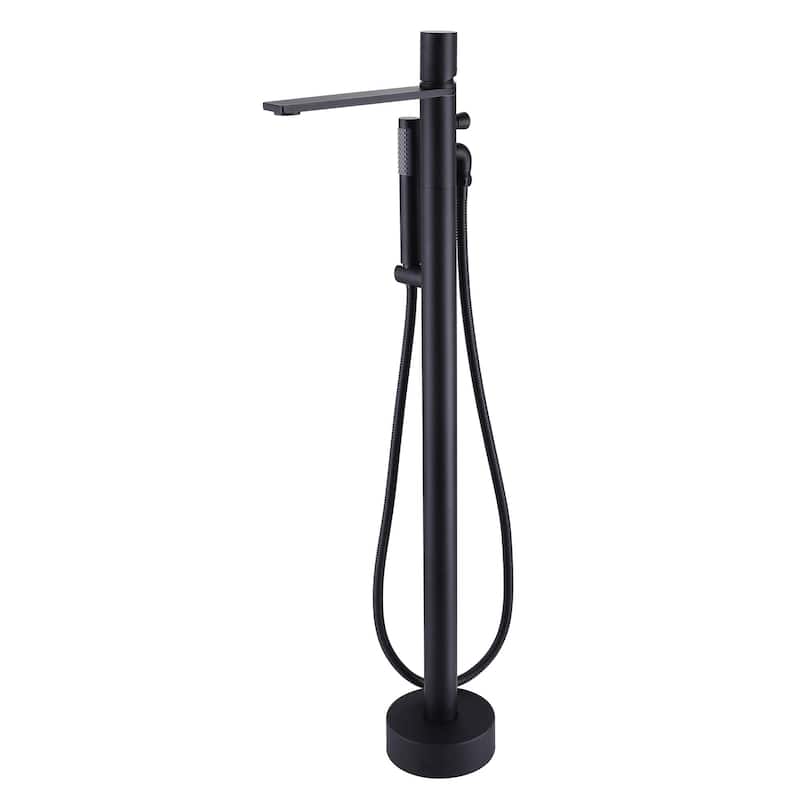 Rbrohant Freestanding Bathtub Faucet with Hand Shower Floor Mount Tub Filler