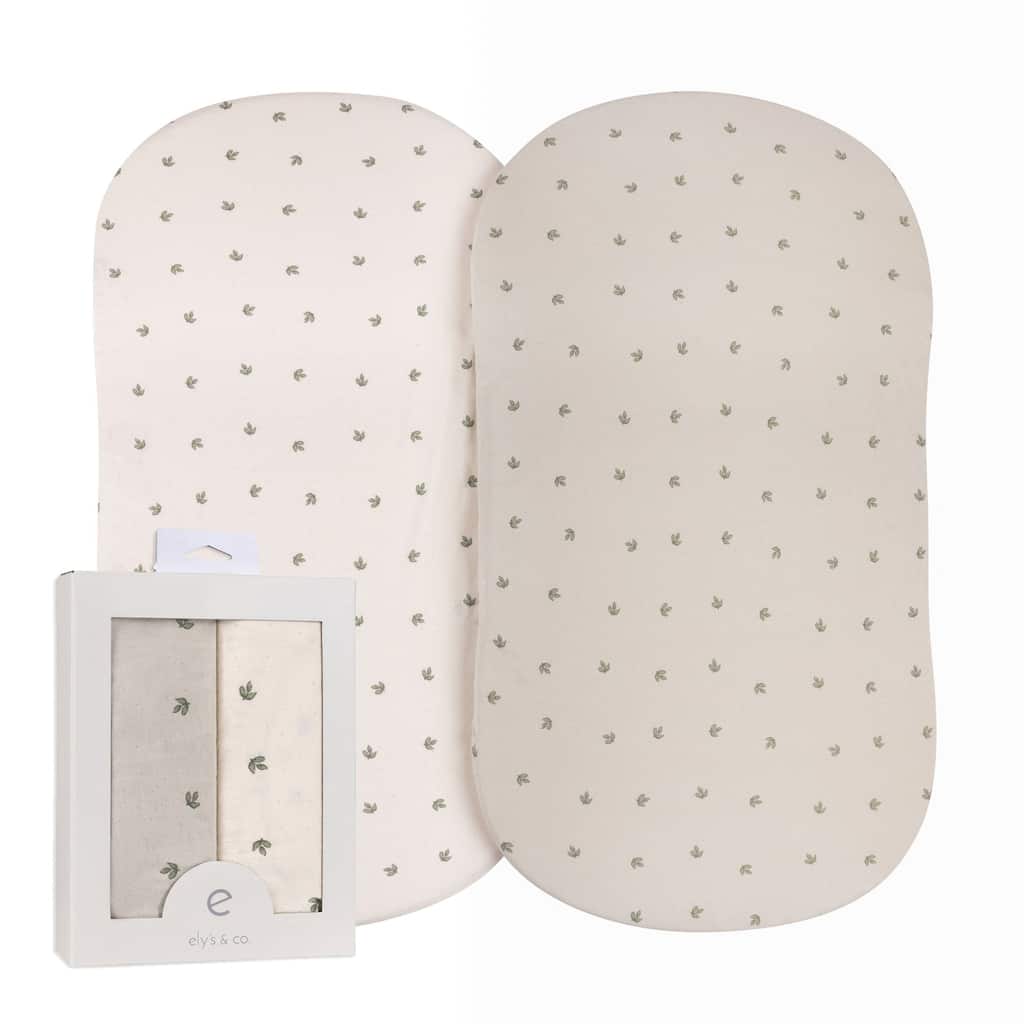 Ely's & Co. Baby Fitted Bassinet Sheet Set - 2 Pack - 32"x 16"