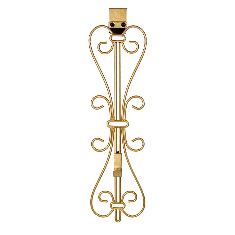 Adjustable Wreath Hanger for Door - Elegant (Gold) - Gold