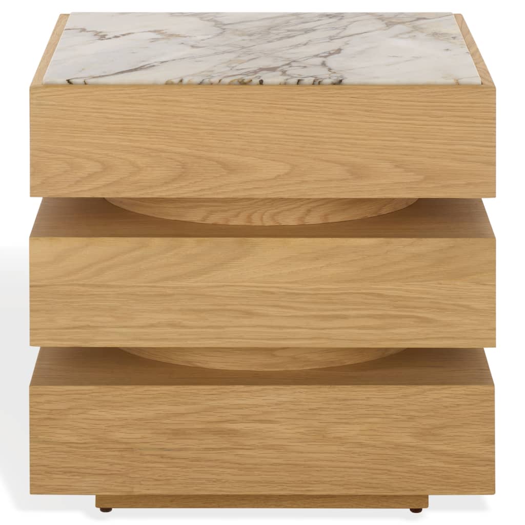 SAFAVIEH Couture Shayrina Marble Accent Table - 22"W x 18"D x 23"H