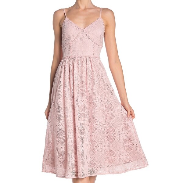 blush pink a line dress