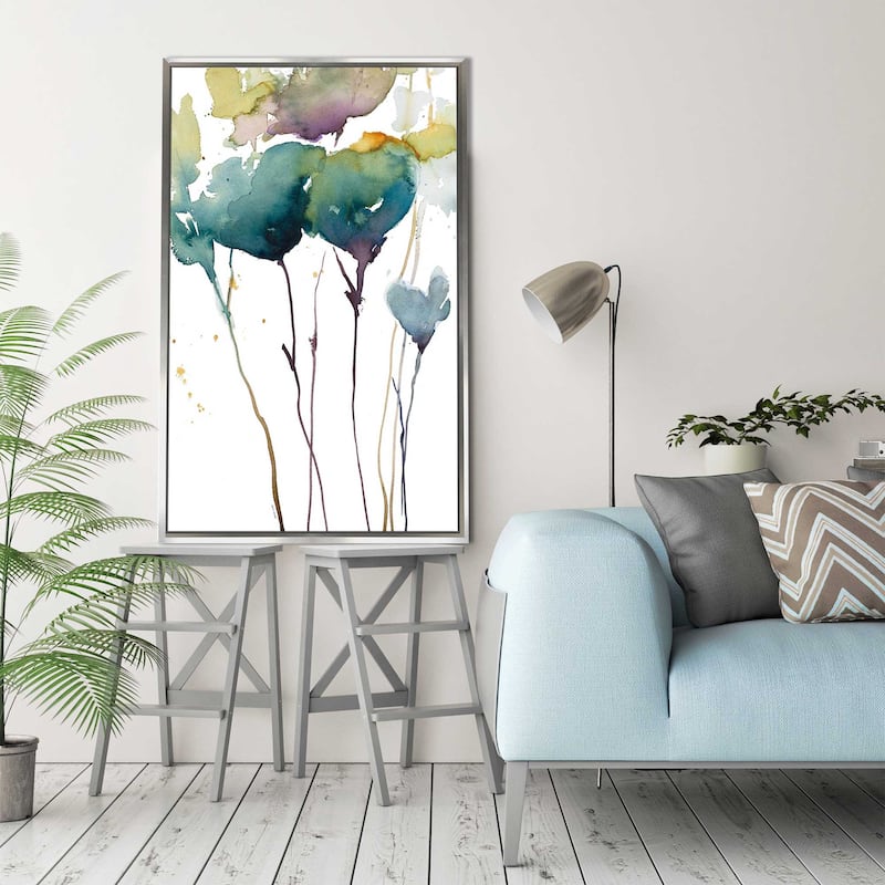 "Wildflower Grace I" Print on Floating Canvas