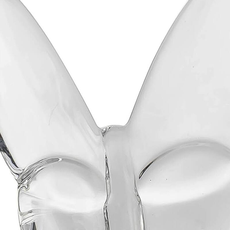 HomeRoots 3" Clear Crystal Butterfly Figurine Tabletop Sculpture