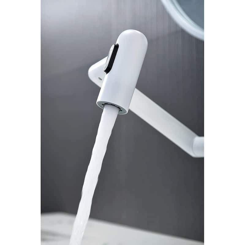 Lefton Rotatable Bathroom Faucet with Temperature Display in Fahrenheit (Batteries-Free), BF2204