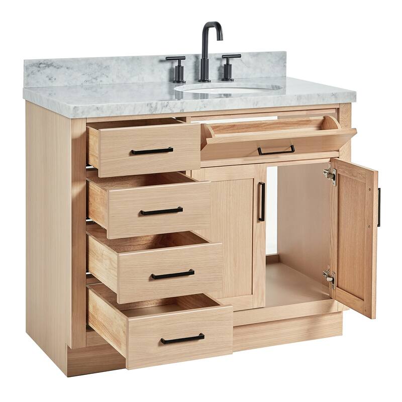 Ariel T043SRCWOVO Hepburn 43" Free Standing Single Basin Vanity Set