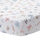 preview thumbnail 1 of 3, Lambs & Ivy Baby Blooms Watercolor Floral/Butterfly Cotton Fitted Crib Sheet