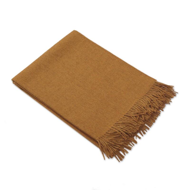 Novica Handmade Blissful Dream In Honey Throw