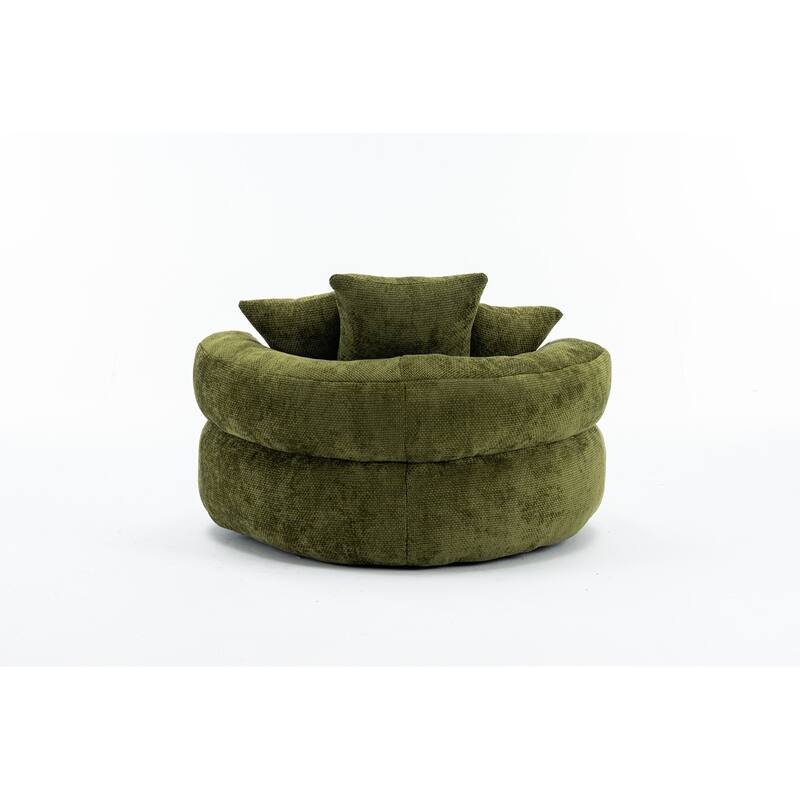 Round Bean Bag Chairs for Soft Chenille Cover