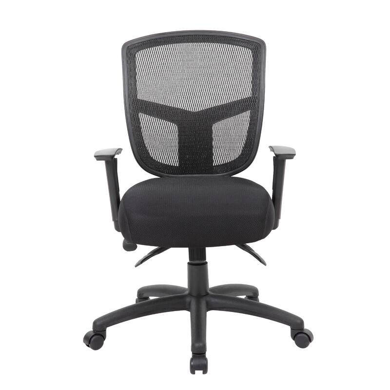 Oyo Swivel Task Chair, Black Mesh, Commercial Multi-Tilt, Caster Wheels
