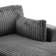 preview thumbnail 69 of 150, 42" W Plush Corduroy Upholstered Chaise Lounge Sleeper for Living