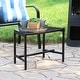 preview thumbnail 12 of 12, Sunnydaze Fire Pit Benches Black Mesh for Patio - 23" x 16" - Set of 4 Benches