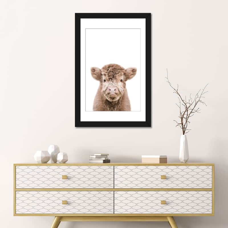iCanvas "Highland Cow" by Tiny Treasure Prints