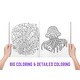 preview thumbnail 5 of 7, GirlZone Relaxation Coloring Book for Kids Ages 4+, Arts and Crafts for Teen Girls