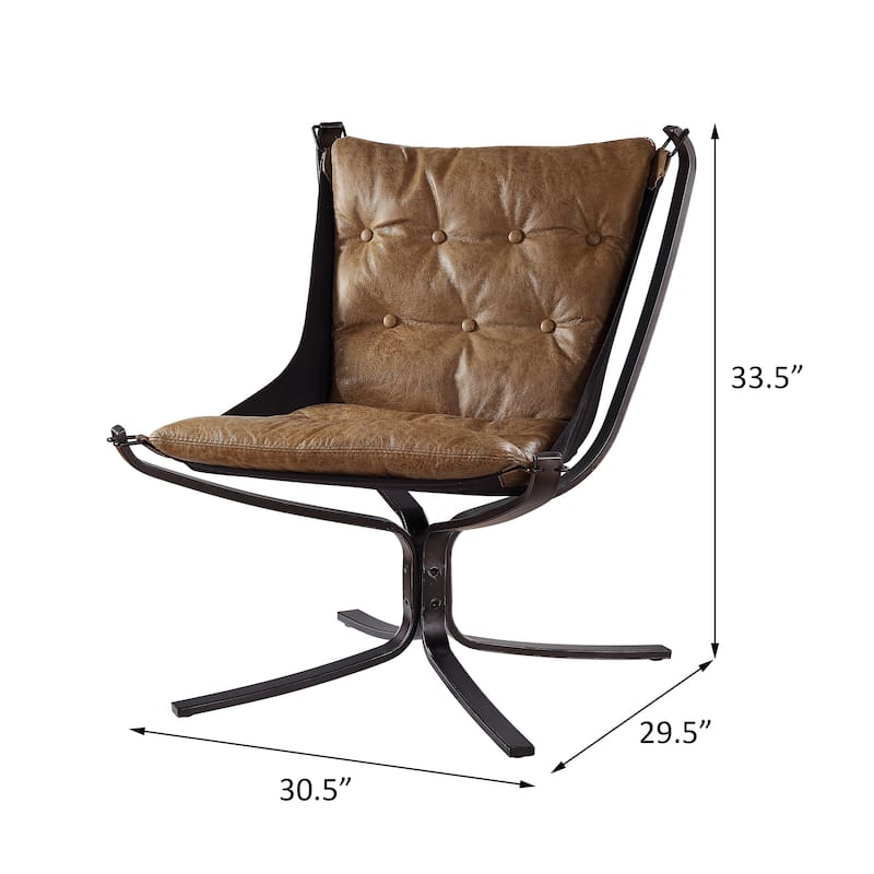 Meadowdale Button-Tufted Accent Chair with 4-Star Frame