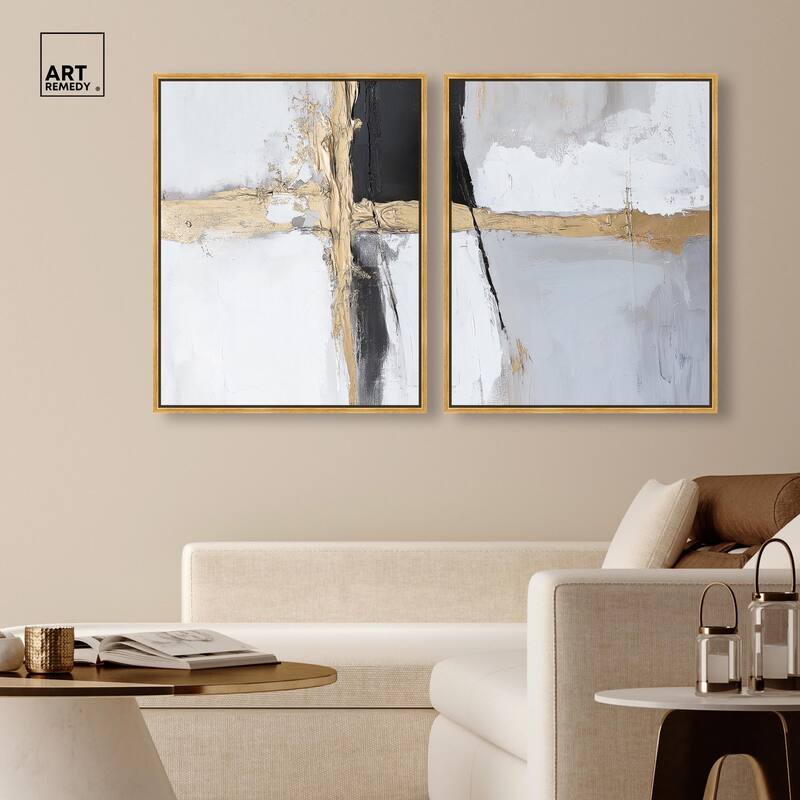 Cracks of Creation IV Canvas Set of 2 by Art Remedy