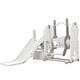 preview thumbnail 13 of 25, 5 in 1 Toddler Slide and Swing Set, Indoor Outdoor Playground Set Toddler Climber Slide Playset with Basketball Hoop for Babies