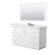 Option White / White Quartz Top / Brushed Nickel Hardware