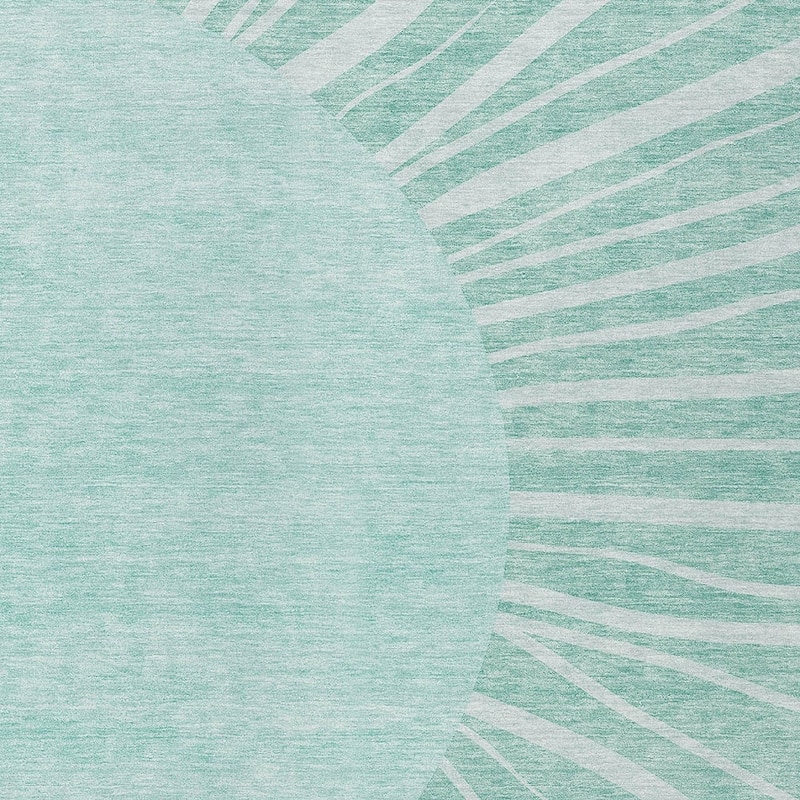 HomeRoots Abstract Transitional Rectangle Outdoor Rug