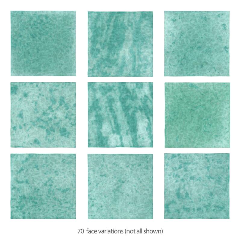 Merola Tile Menorca Aqua 4" x 4" Ceramic Wall Tile