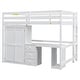 preview thumbnail 16 of 16, Full Size Loft Storage Bed, White