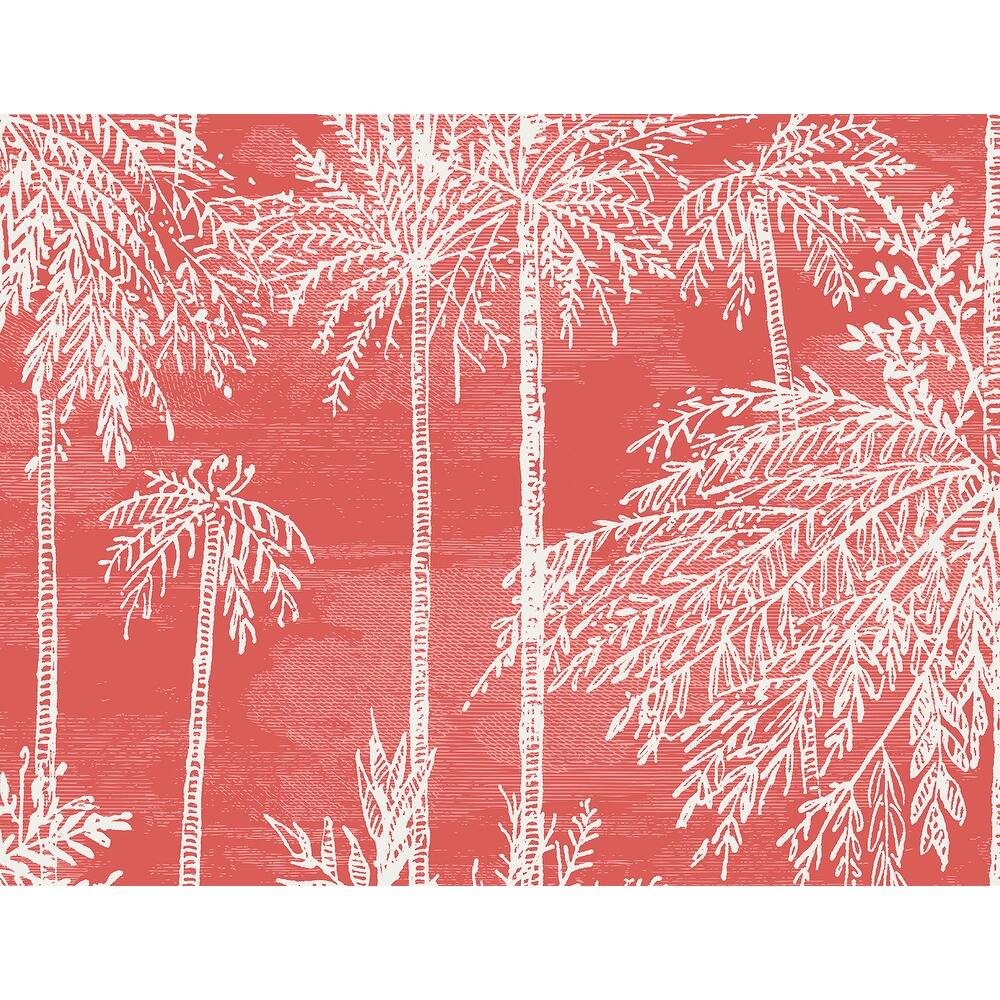 Lillian August Palm Grove Embossed Vinyl Unpasted Wallpaper
