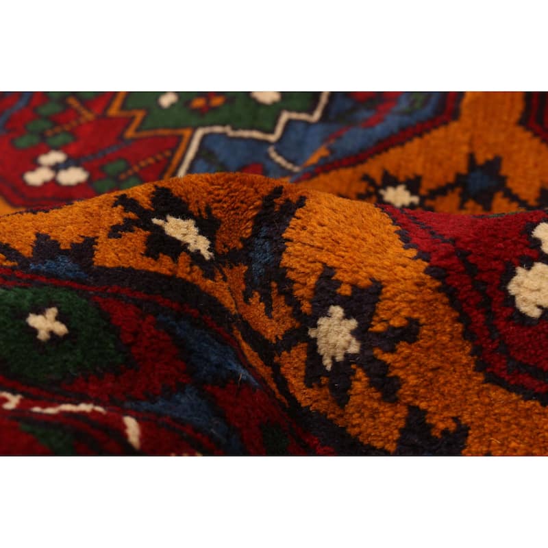 ECARPETGALLERY Hand-knotted Uzbek Kargahi Burnt Orange Wool Rug - 8'4 x 11'9