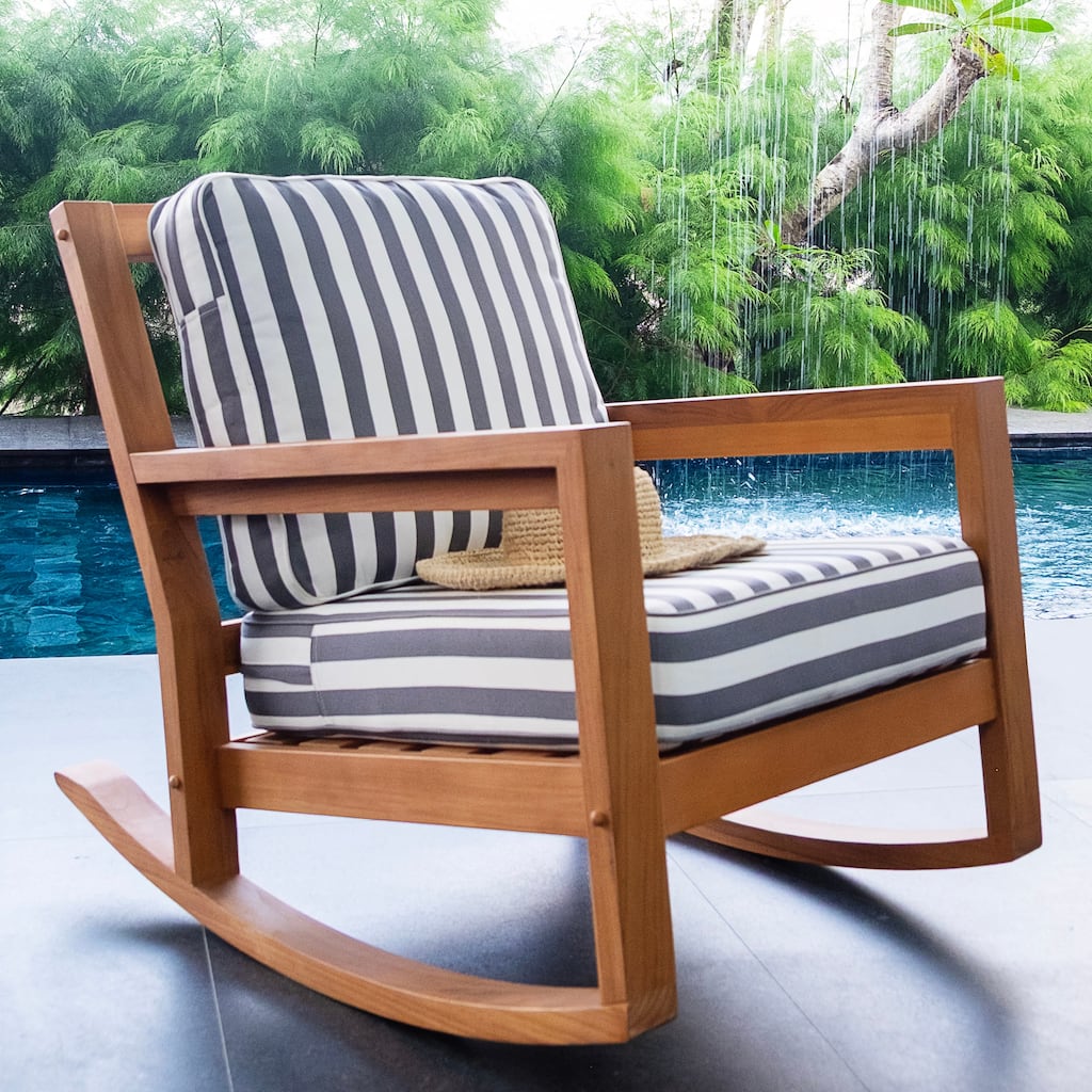 Cambridge Casual Leon Teak Outdoor Rocking Chair