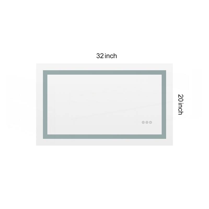 LED Bathroom Mirror with Front and Backlight