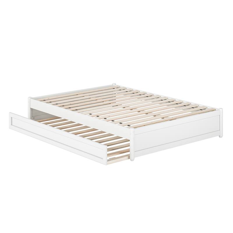 Barcelona Panel Platform Bed with Twin Trundle