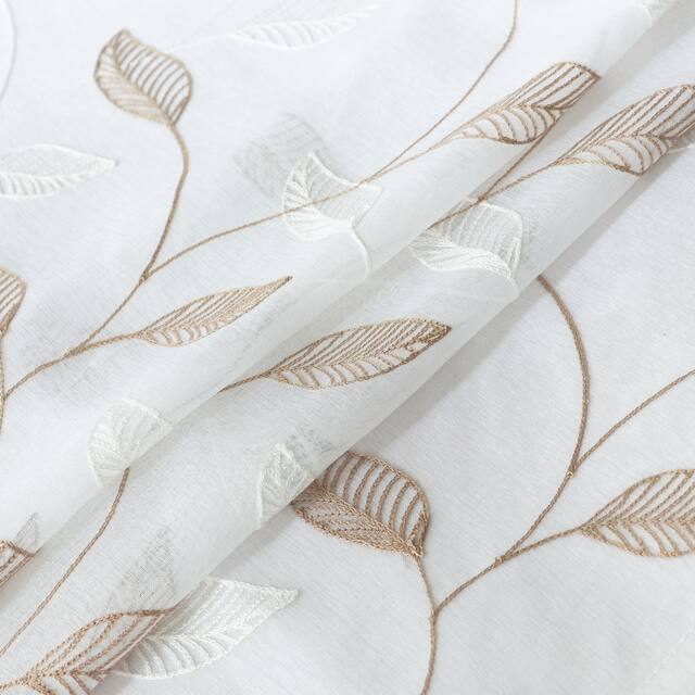 Lyndale Clarita Embroidered Sheer Curtain