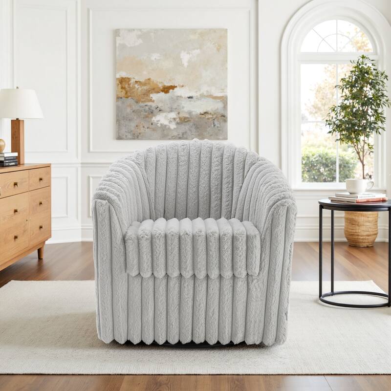 Single Sofa Armchair Swivel Barrel Chair