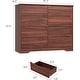 preview thumbnail 17 of 26, Tall Modern Wooden Dresser with 8 Drawers, Deep Storage, Large Chest of Drawers with Wide Top