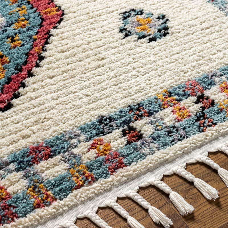 Livabliss Casual Casablanca Shag Tribal Area Rug
