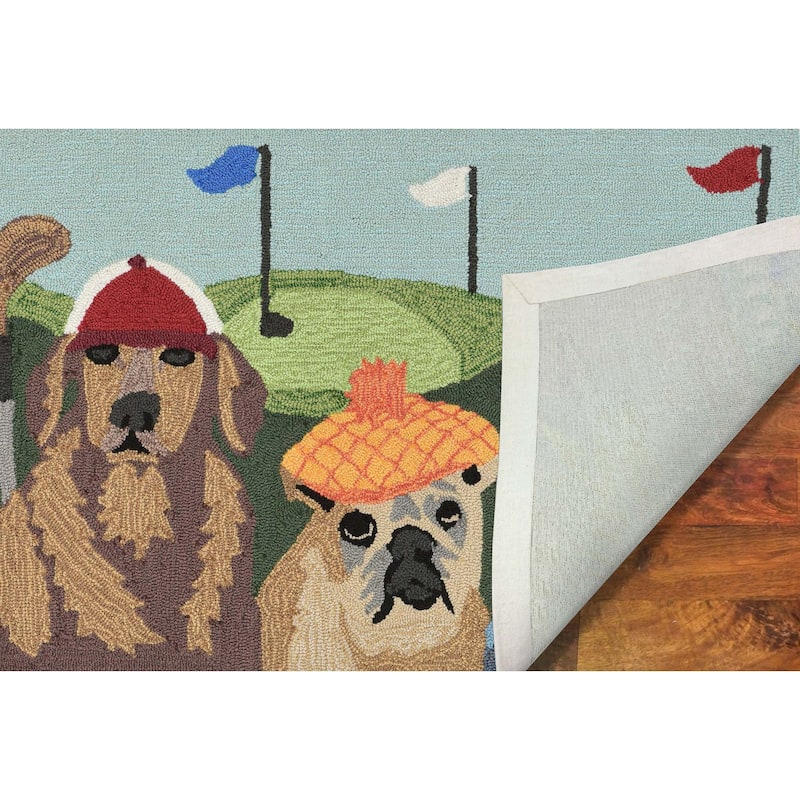 Liora Manne Frontporch Putts & Mutts Indoor/Outdoor Rug