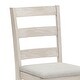 preview thumbnail 14 of 14, Hillsdale Furniture Spencer Wood Ladder Back Dining Chair, Set of 2, White Wire Brush