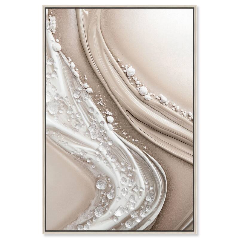 Viscous Veils I Canvas by Art Remedy - Silver - 10" x 15"