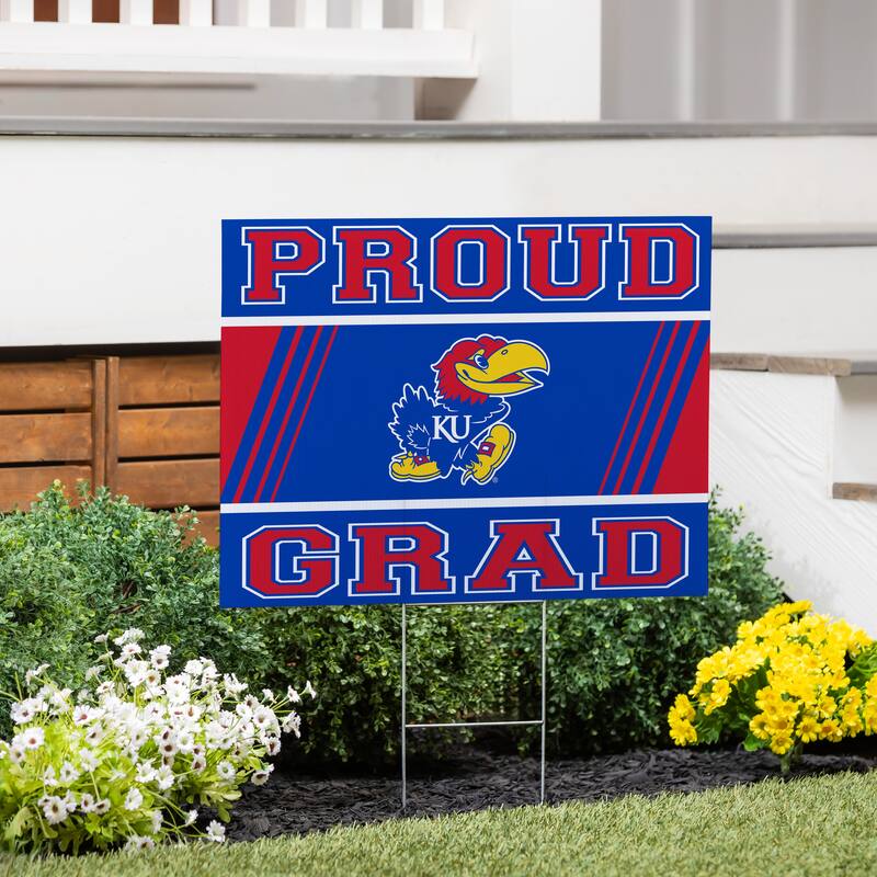 University of Kansas 24" x 18" Graduation Coroplast Outdoor Yard Sign