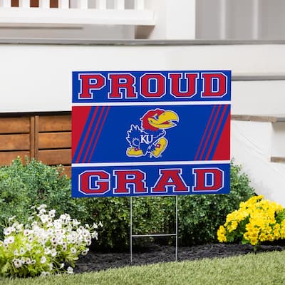 University of Kansas 24" x 18" Graduation Coroplast Outdoor Yard Sign