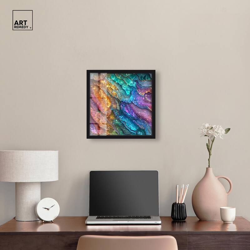 Glittering Spectrum I Shadowbox by Art Remedy