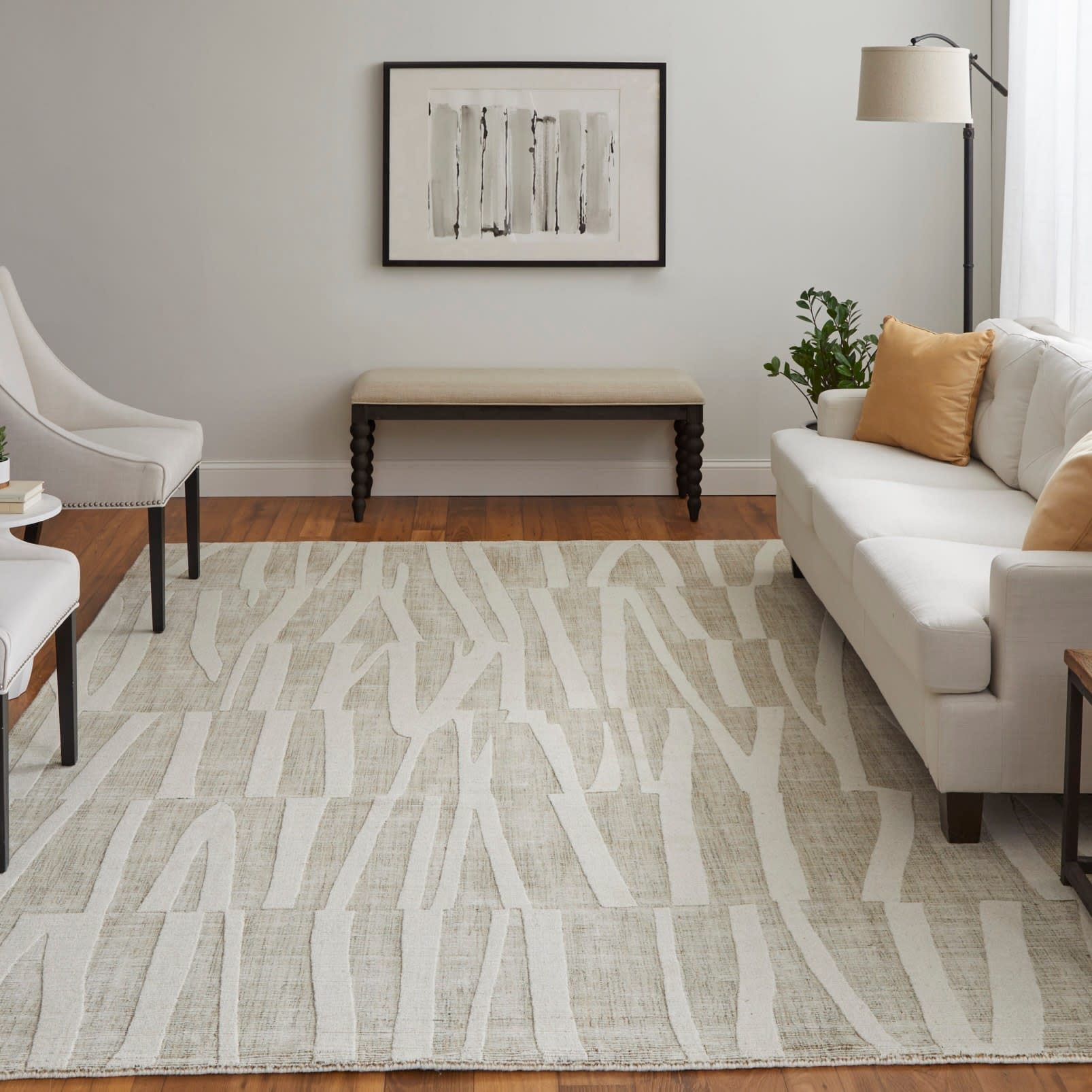 Grand Bazaar Callum Hand Woven Abstract Modern Area Rug