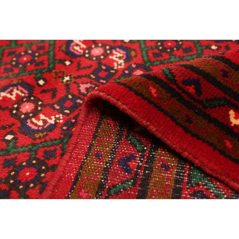 ECARPETGALLERY Hand-knotted Andelz Red Wool Rug - 2'9 x 9'11